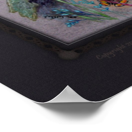 Print - Dragon & the Fairy Poster (Ecke)