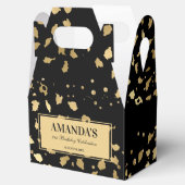 Print Fevor Box für Schwarz und Gold Leopard Geschenkschachtel (Geöffnet)