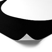 Print-Form der weißen Katze Poster (Ecke)