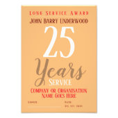 Print-Foto zum Long Service Award Fotodruck (Vorne)