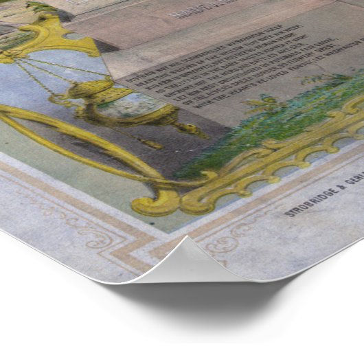 Print - George Washington als Freimaurer Poster (Ecke)