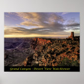 Print - Grand Canyon - Wüste View Watchtower Poster (Vorne)