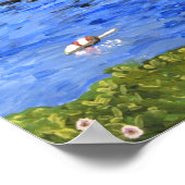 Print: Harbour Buoy, Bailey Island Poster (Ecke)