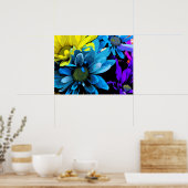 Print - Helle Blüten 4724D Poster (Küche)