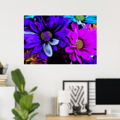 Print - Helle Blüten 4725D Poster (Heimbüro)