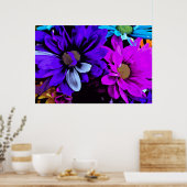 Print - Helle Blüten 4725D Poster (Küche)