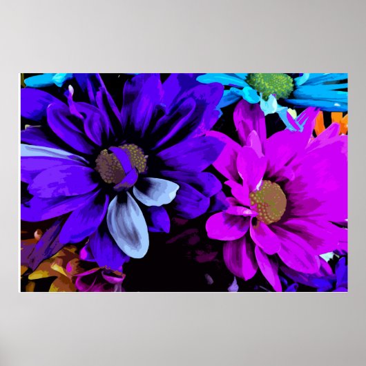 Print - Helle Blüten 4725D Poster (Vorne)