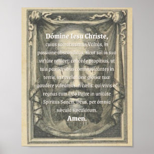 Print "Holy Face Collect" Poster