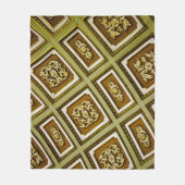 Print in grün und braun fleecedecke (Vorderseite)