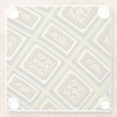 Print in grün und braun glasuntersetzer (Rückseite)