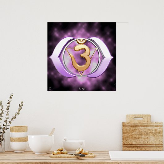 Print in Third Eye Chakra Poster (Küche)