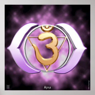 Print in Third Eye Chakra Poster