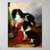 Print: King Charles Spaniels - Richard Ansdell Poster (Vorne)