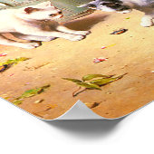 Print: "Kittens Playing with Käfer" Poster (Ecke)