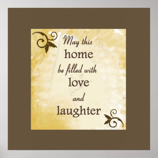 Print - Liebe und Lachen Poster (Vorne)