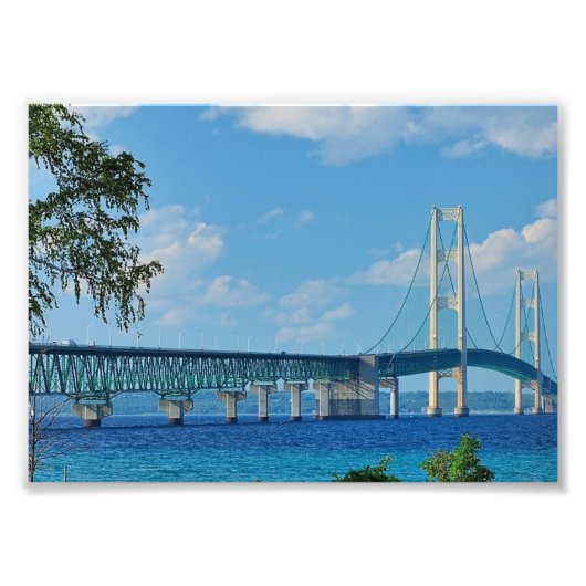 Print Mackinac Bridge Fotodruck (Vorne)