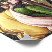 Print: Mystic Nativity (Detail) von Botticelli Poster (Ecke)