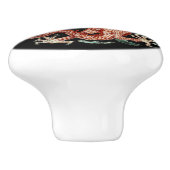 Print of Ancient Chinese Dragon & Flaming Pearl Keramikknauf (Seitenansicht)