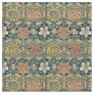 Print of Chinese Ming Dynsty Blume Brocade Stoff