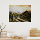 Print Old Dirt Road Poster (Küche)