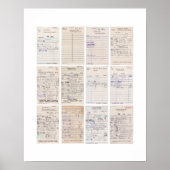 Print Old Friends Library Circle Card Poster (Vorne)