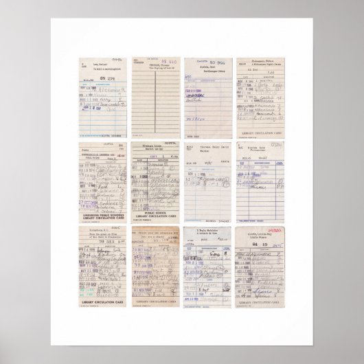 Print Old Friends Library Circle Card Poster (Vorne)