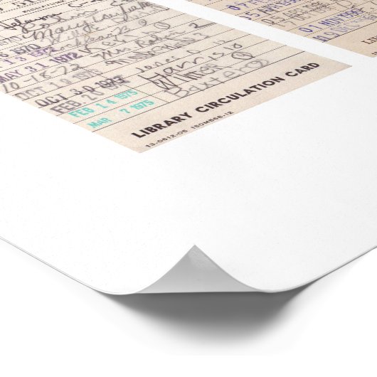 Print Old Friends Library Circle Card Poster (Ecke)