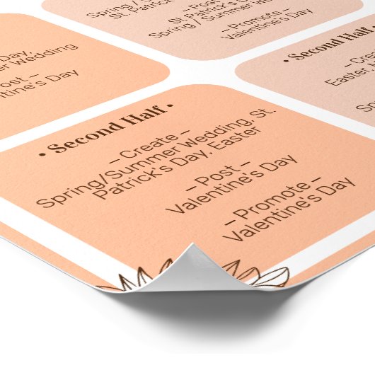 Print on Demand Create Promoter 1. Quarter Poster (Ecke)