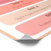 Print on Demand Small Business Peach Weekekly Post Poster (Ecke)