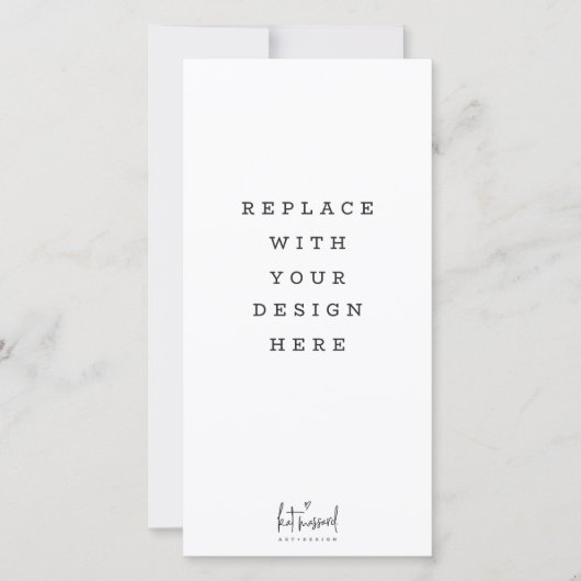 PRINT ORDER 4 x 8 inch Hochformat Dankeskarte (Vorderseite)