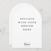 PRINT ORDER 7 x 5 inch card Dicut arch edge Einladung (Vorne/Hinten)