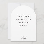 PRINT ORDER 7 x 5 inch card Dicut arch edge Einladung (Vorderseite)