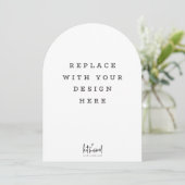 PRINT ORDER 7 x 5 inch card Dicut arch edge Einladung (Stehend Vorderseite)