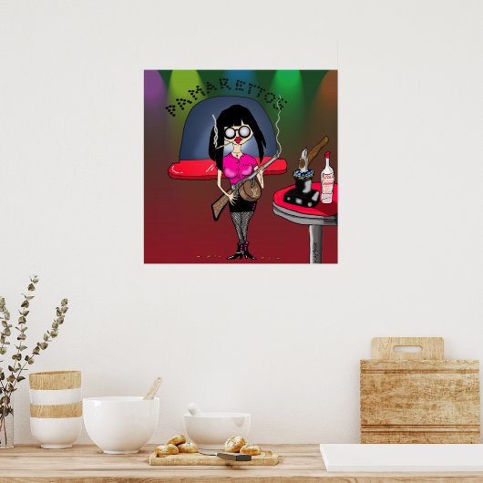 Print "Pam-Pam La Rue" - von Kev Moore Poster (Küche)