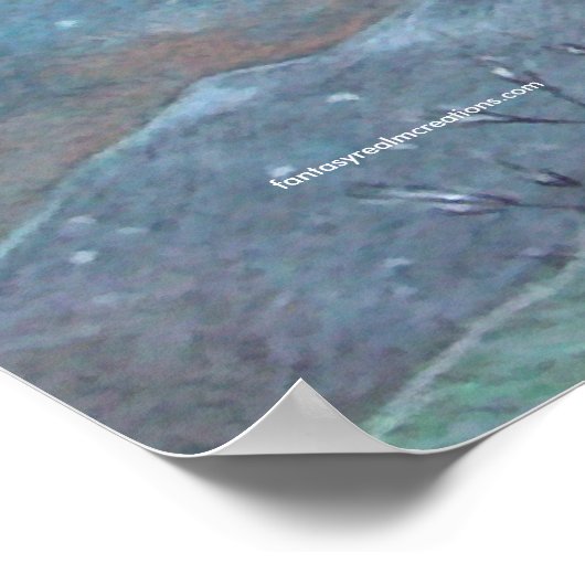 PRINT - Pegasus Fairy Dragon Poster (Ecke)