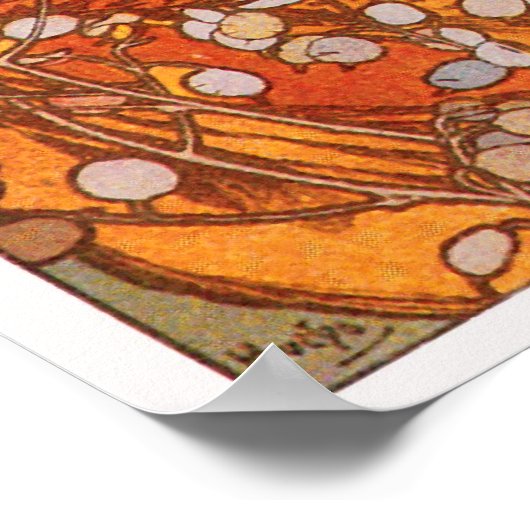 Print/Poster: Alphonse Mucha - Topaz Poster (Ecke)