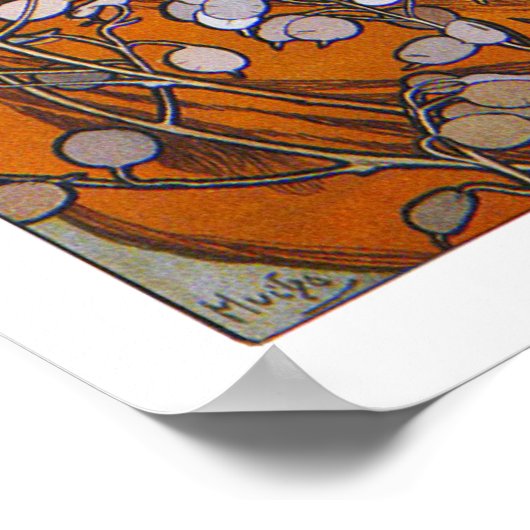 Print/Poster: Alphonse Mucha - Topaz Poster (Ecke)