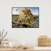 Print/Poster: Tower of Babel - Peter Bruegel Poster (Küche)