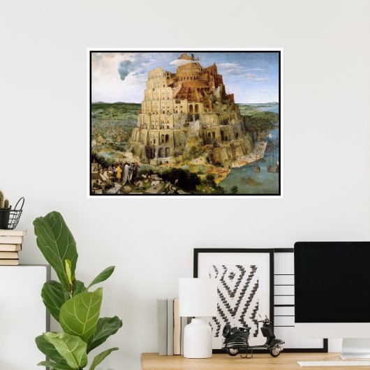 Print/Poster: Tower of Babel - Peter Bruegel Poster (Heimbüro)