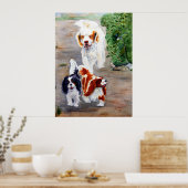 print - Reisende - Clumber Spaniel und Cavaliers Poster (Küche)