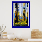 Print Retro Vintage Image Travel Australien Poster (Küche)