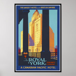 Print Retro Vintage Image Travel Canada Poster