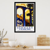 Print Retro Vintage Image Travel Deutschland Poster (Küche)