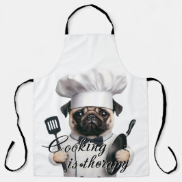 Print Schürze Kochen ist Therapie