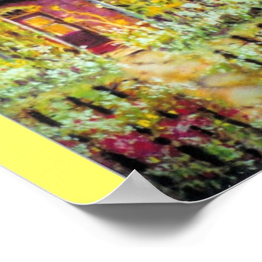 Print ...Sonnenblumenhain Poster (Ecke)