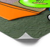 Print "Spank de Plank" - von Kev Moore Poster (Ecke)