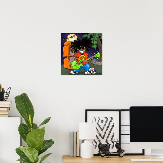 Print "Spank de Plank" - von Kev Moore Poster (Heimbüro)