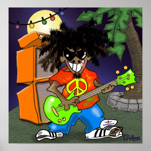 Print "Spank de Plank" - von Kev Moore Poster (Vorne)