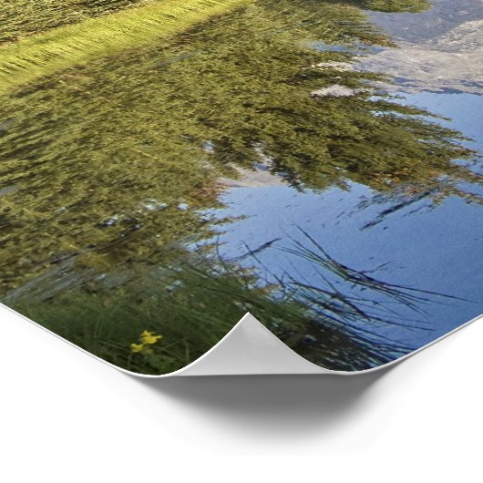 Print - Tetons Reflektion Poster (Ecke)