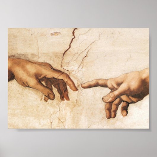 Print - The Creation of Adam Poster (Vorne)